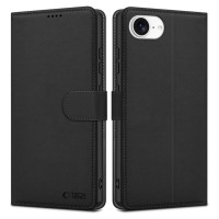 Tech-Protect Wallet Case for iPhone 16e - Matte Black