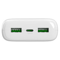 Puro Powerbank Puro DAILY 20 PLUS 20000mAh 2x USB-A / 1x USB-C 22.5W PD AFC - white