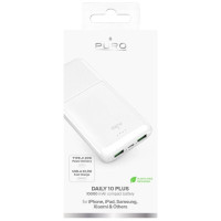 Puro Powerbank Puro DAILY 10 PLUS 10000mAh 2x USBA / 1x USB-C 22.5W - white