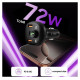 Tech-Protect CC06 3-port PD72W car charger with transmitter - black