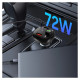 Tech-Protect CC06 3-port PD72W car charger with transmitter - black