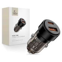 Tech-Protect CC03 2-port PD75W car charger - black