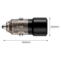 Tech-Protect CC03 2-port PD75W car charger - black