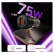 Tech-Protect CC03 2-port PD75W car charger - black