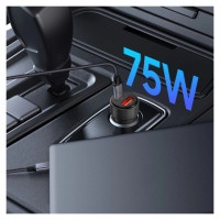 Tech-Protect CC03 2-port PD75W car charger - black
