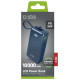 SBS Powerbank SBS 10000 mAh 20W with built-in USB-C cable and digital display - dark gray