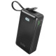 SBS Powerbank SBS 10000 mAh 20W with built-in USB-C cable and digital display - black