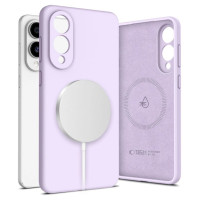 Tech-Protect Liquid Silicone MagSafe Case for Samsung Galaxy S25 Edge - Purple