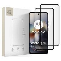 Tech-Protect Glass Fit+ 2-pack tempered glass for Motorola Moto G56 5G - black
