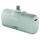 SBS EcoPower 5000 mAh 10W Powerbank with Built-in USB-C Port - Green