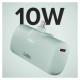 SBS EcoPower 5000 mAh 10W Powerbank with Built-in USB-C Port - Green
