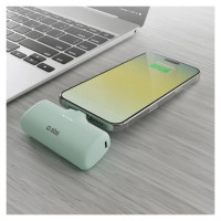 SBS EcoPower 5000 mAh 10W Powerbank with Built-in USB-C Port - Green