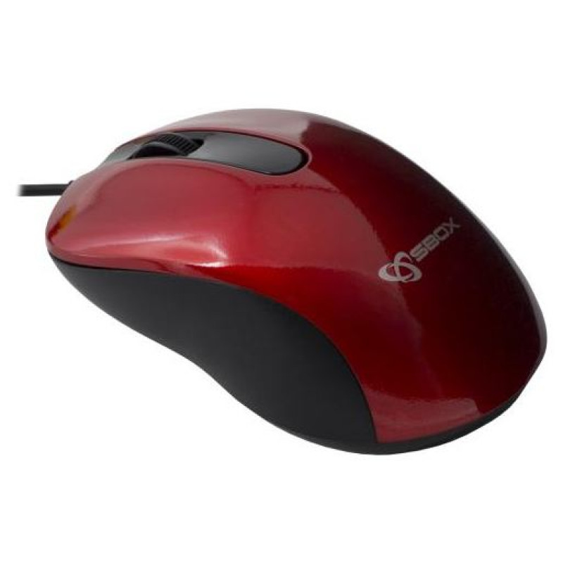 Sbox M-901 Optical Mouse  Red