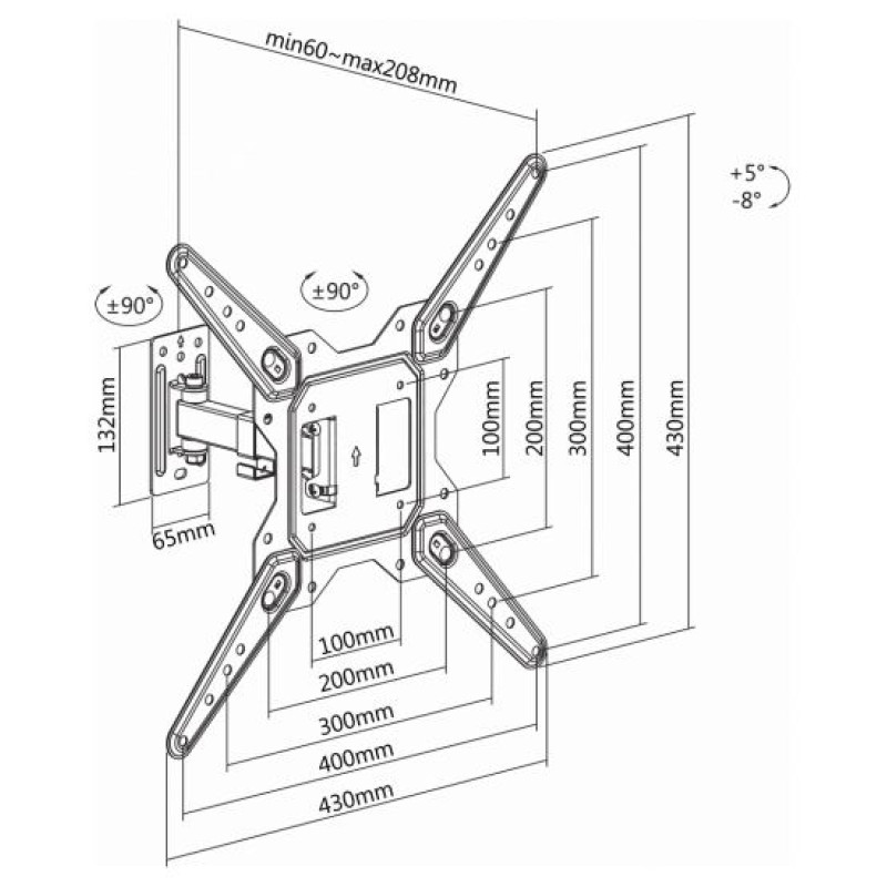 Sbox LCD-441 (23-55/30kg/400x400)