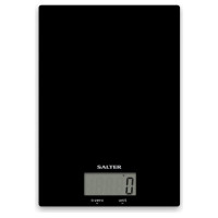 Salter 1170 BKDRCEU16 Ultra Slim Glass Digital Kitchen Scale - Black