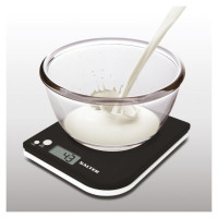 Salter 1177 BKWHDR Leaf Electronic Digital Kitchen Scale - Black