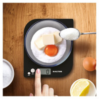 Salter 1177 BKWHDR Leaf Electronic Digital Kitchen Scale - Black