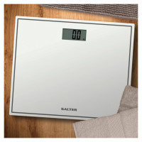 Salter 9207 WH3R Compact Glass Electronic Bathroom Scale - White