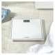 Salter 9207 WH3R Compact Glass Electronic Bathroom Scale - White