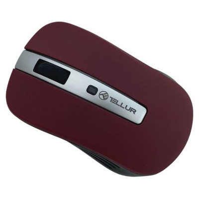 Tellur Basic Wireless Mouse, LED Dark Red