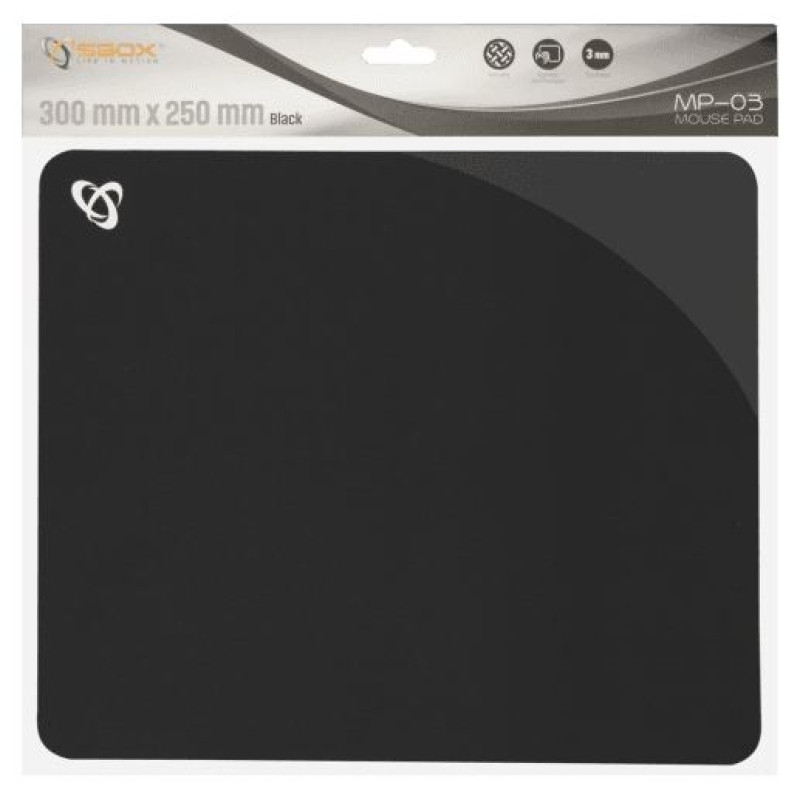 Sbox MP-03B Black Gel Mouse Pad