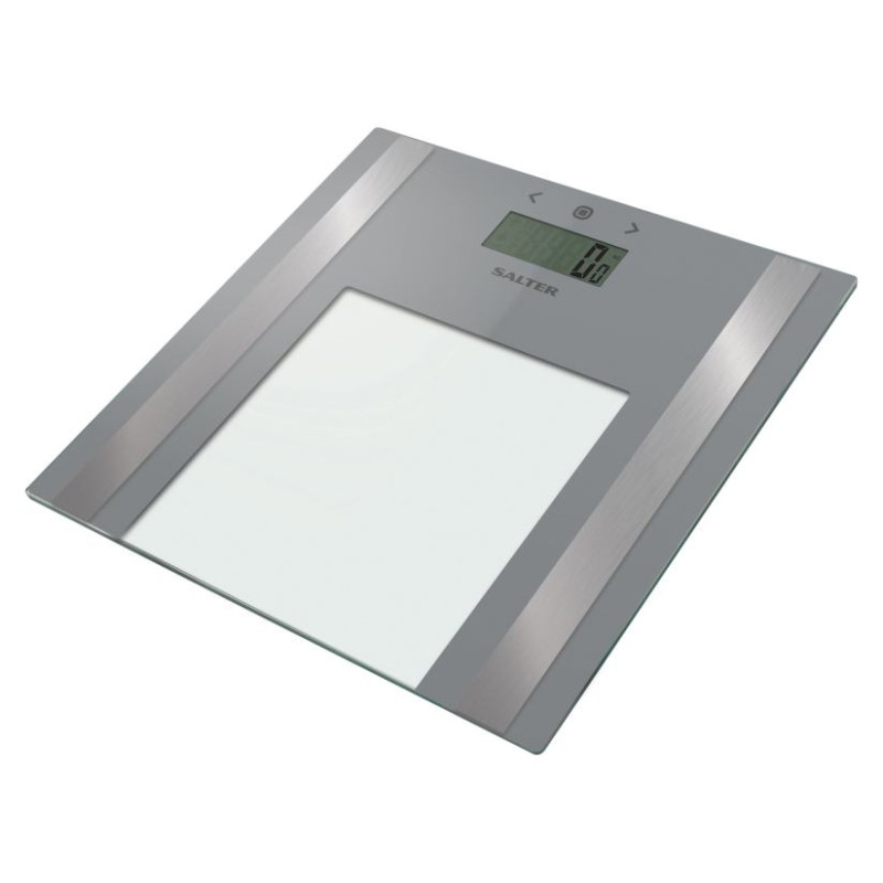 Salter 9158 SV3R Ultra Slim Glass Analyser Scale silver