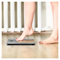 Salter 9158 SV3R Ultra Slim Glass Analyser Scale silver