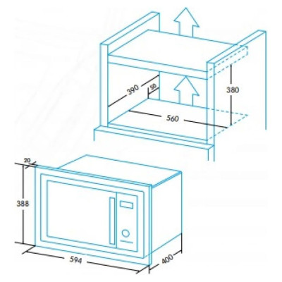 Edesa EMW-2530-IG BK