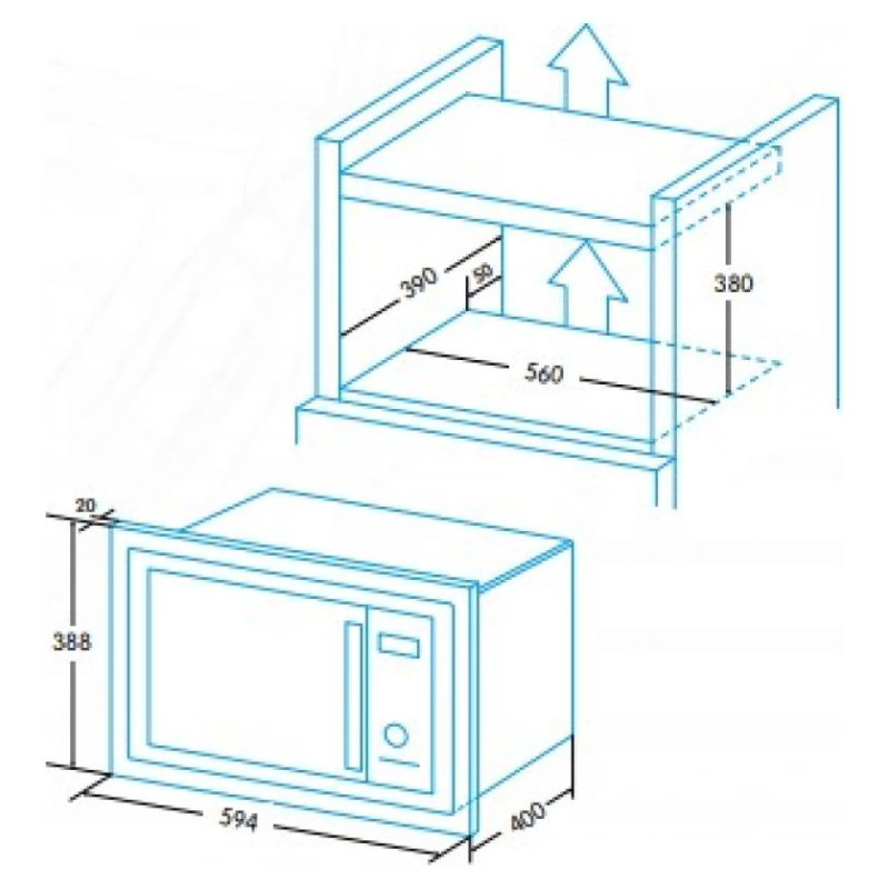 Edesa EMW-2530-IG BK