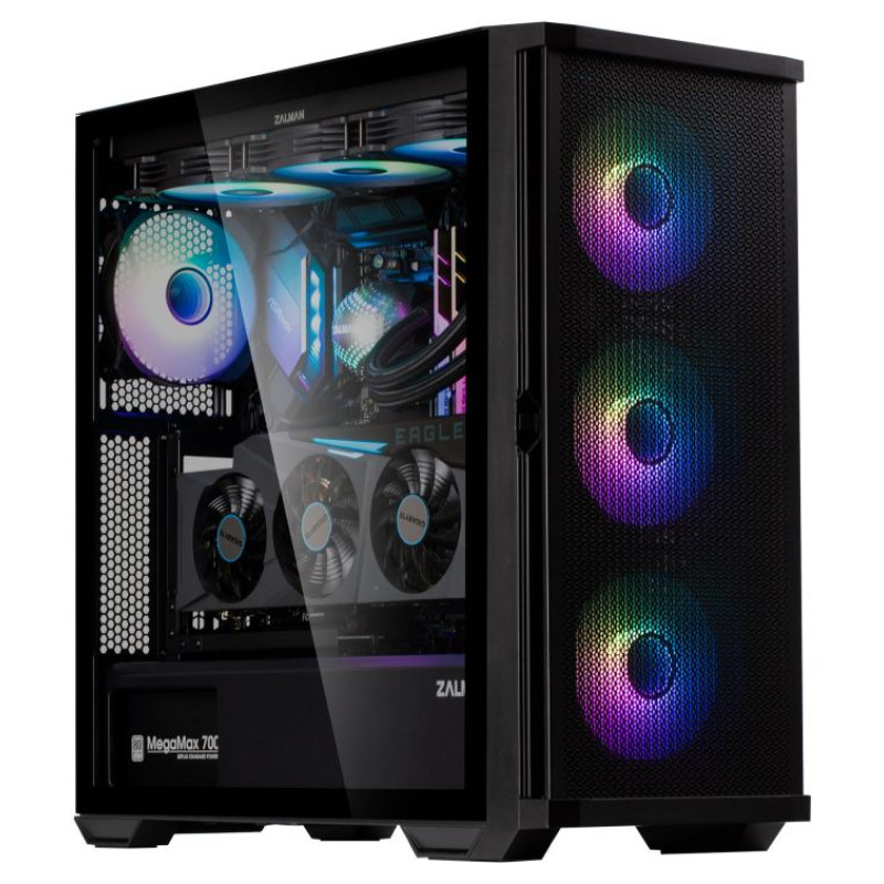 Zalman Z10 DUO ATX ZM-IF120 x4 Black