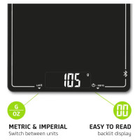 Salter 1193 BFX  Bluetooth Digital Kitchen Scale - Black