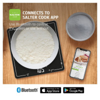 Salter 1193 BFX  Bluetooth Digital Kitchen Scale - Black