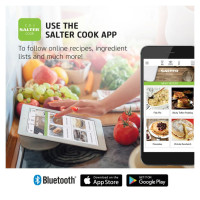 Salter 1193 BFX  Bluetooth Digital Kitchen Scale - Black
