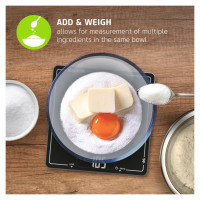 Salter 1193 BFX  Bluetooth Digital Kitchen Scale - Black