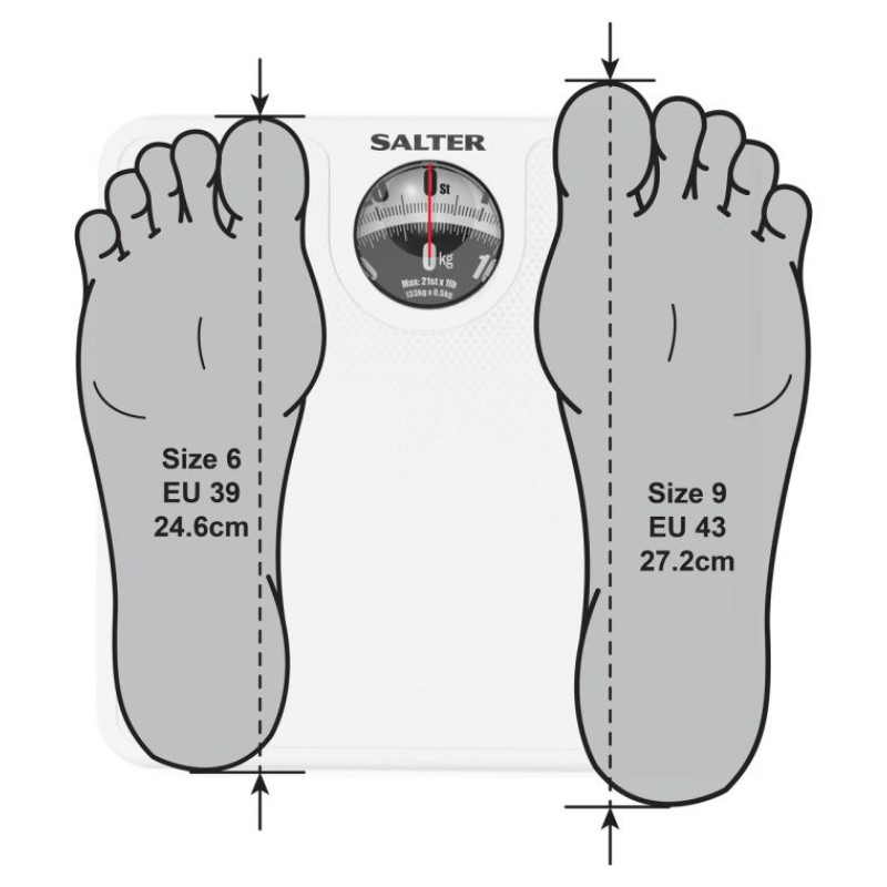 Salter 489 WHFEU12 Large Dial Mechanical Bathroom Scale