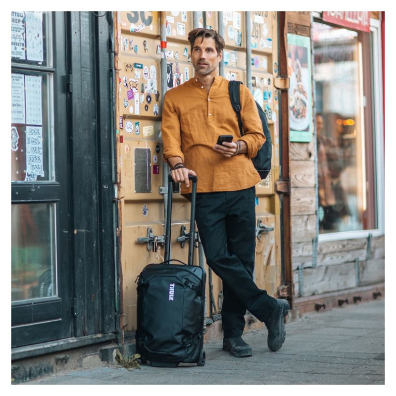 Thule 4985 Chasm Carry on Wheeled Duffel Bag 40L Black