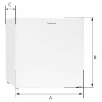 Manta MM515PWH Fridge 46L White