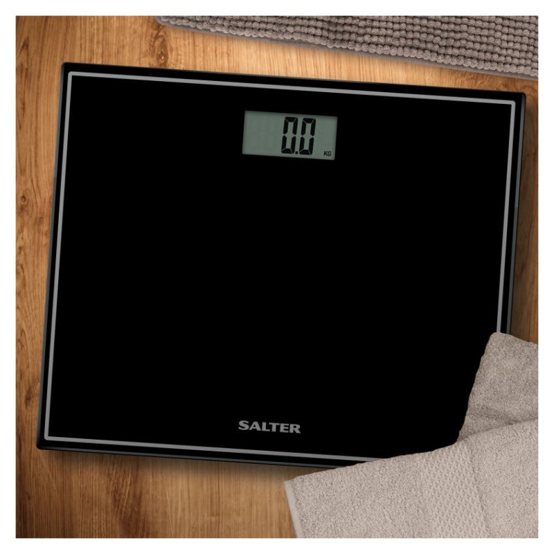 Salter 9207 BCFEU12  Compact Electronic Bathroom Scale - Black
