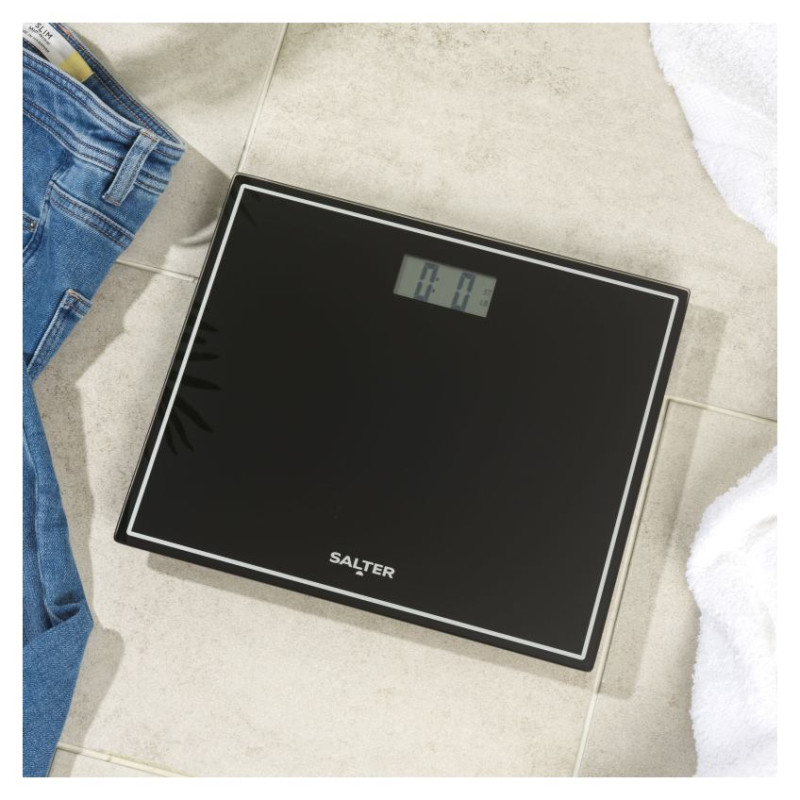 Salter 9207 BCFEU12  Compact Electronic Bathroom Scale - Black