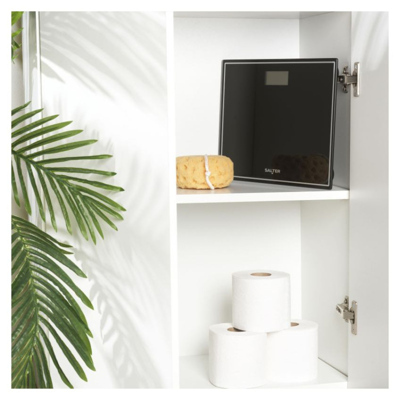 Salter 9207 BCFEU12  Compact Electronic Bathroom Scale - Black