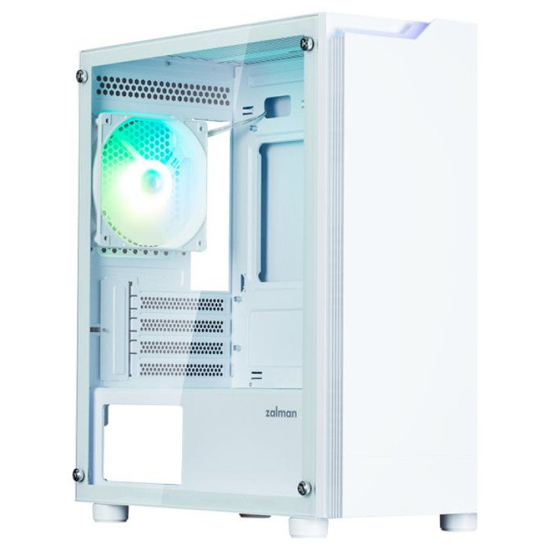 Zalman T4 Plus White  Mini Tower Case, 120mm ARGB Fan x1