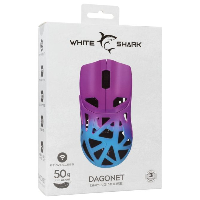 White Shark GM-5019 Dagonet Wireless 24000 dpi Blue/Purple