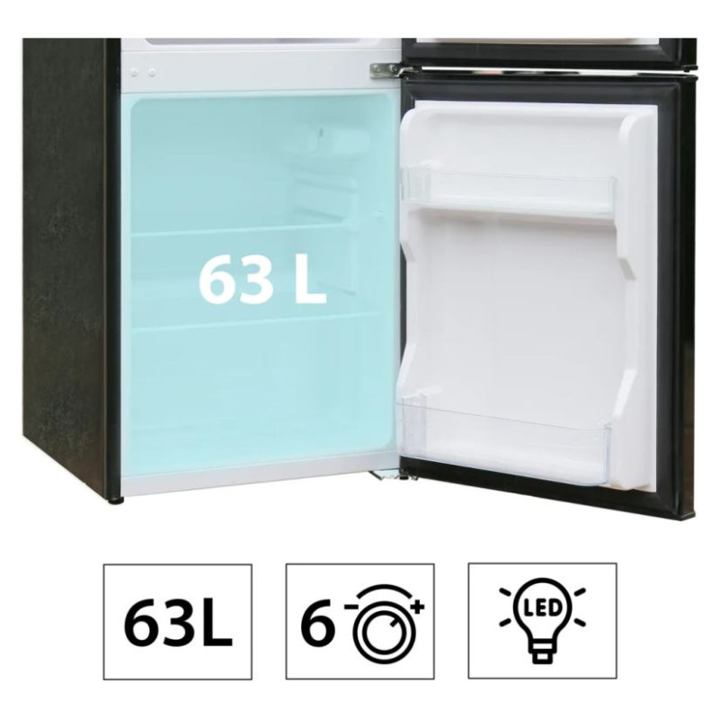 Manta MM545DBK Fridge 88L Black