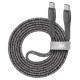 Rivacase CABLE USB-C TO USB-C 1.2M/GREY PS6105 GR12 RIVACASE