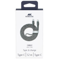 Rivacase CABLE USB-C TO USB-C 1.2M/GREY PS6105 GR12 RIVACASE