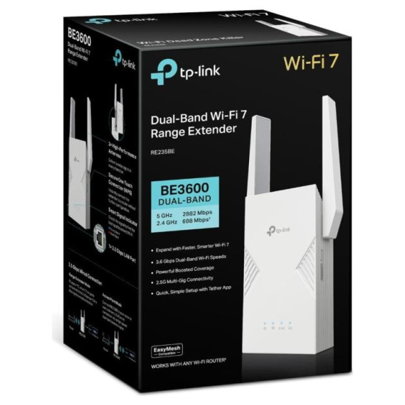 Tp-Link WRL RANGE EXTENDER 3600MBPS/DUAL BAND RE235BE TP-LINK
