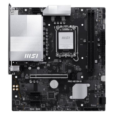MSI Mainboard|MSI|Intel H810|LGA1851|Micro-ATX|Memory DDR5|Memory slots 2|PROH810M-B