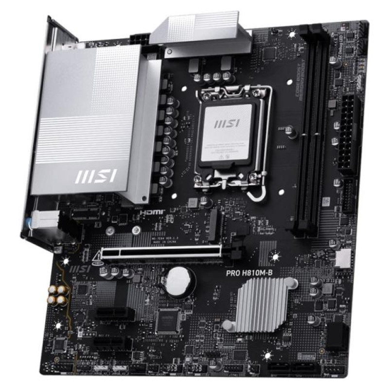 MSI Mainboard|MSI|Intel H810|LGA1851|Micro-ATX|Memory DDR5|Memory slots 2|PROH810M-B