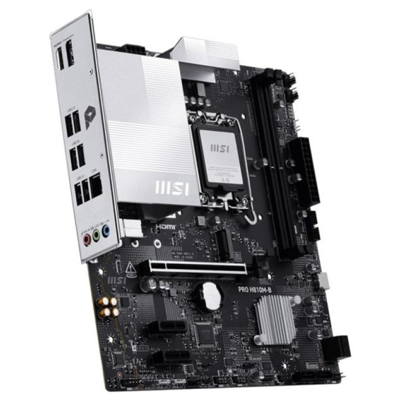 MSI Mainboard|MSI|Intel H810|LGA1851|Micro-ATX|Memory DDR5|Memory slots 2|PROH810M-B