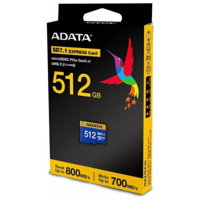 Adata MEMORY MICRO SDXC 512GB SD7.1/UD512GEX3L1-C ADATA